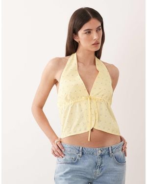 Never Fully Dressed – neckholder-weste - Gelb