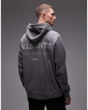 AllSaints Underground Hoodie - Grey