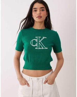 Calvin Klein – strickoberteil - Grün