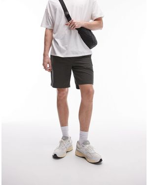 TOPMAN Elasticated Waistband Shorts - Green