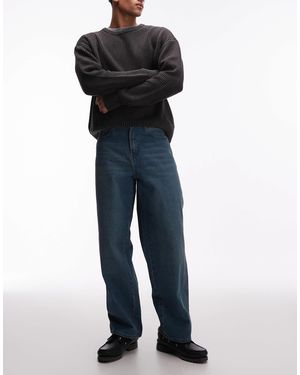 Dickies – weite, schmal zulaufende worker-jeans - Blau