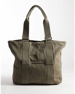 Weekday Große canvas-shopper-tasche - Mehrfarbig
