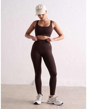 Aim'n Cacao Ribbed Seamless Tights - Natural