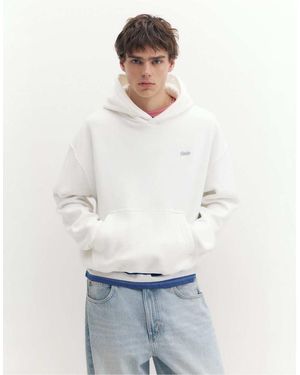 Pull&Bear Stwd Boxy-Fit Hoodie - Wit