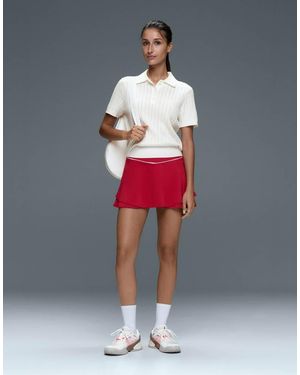 Oysho Comfortlux High-Rise Piping Mini Skirt - Grey