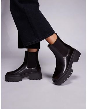 SIMMI Simmi London Wide Fit Judd Chunky Chelsea Boots - Black
