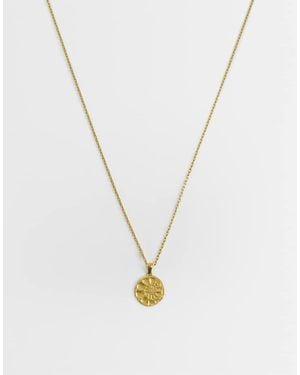 ASOS Waterproof Stainless Conch Shell Pendant Necklace - Metallic
