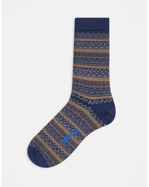 Birkenstock – socken aus baumwolle mit muster - Blau