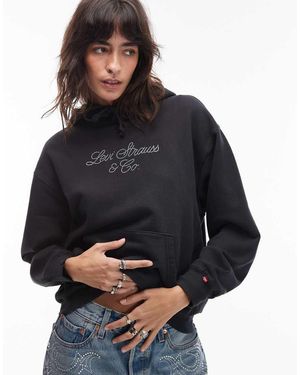 Levi's Heritage Hoodie With Embellished Logo - Grey