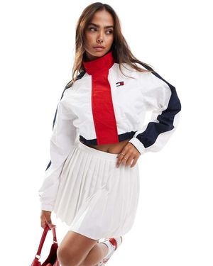 Tommy Hilfiger Cropped Archive Windbreaker - White