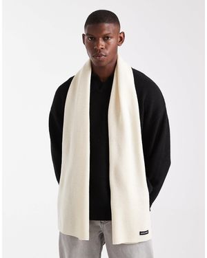 Jack & Jones Écharpe - crème - Noir