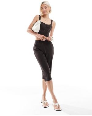 ASOS Tailored Capri Trouser - Brown