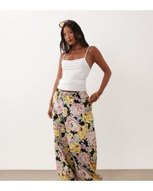 ASOS Asos Design Petite Pull On Balloon Trousers - Metallic