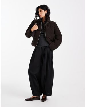 Vero Moda Short Corduroy Puffer Jacket - Black