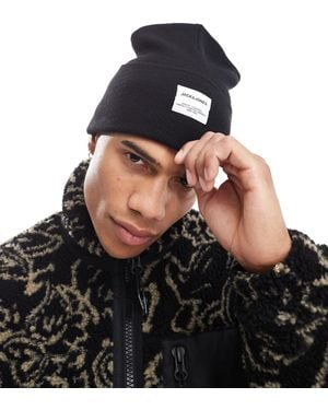 Jack & Jones Oversized Knitted Beanie - Black