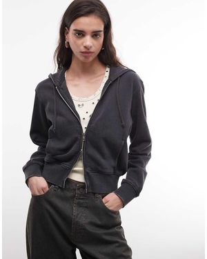 Weekday Cropped Hoodie - Zwart