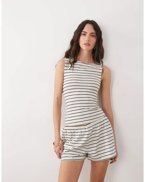WeWoreWhat Muscle Tank Co-ord - White