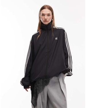 adidas Originals Firebird Oversized Track Top - Black