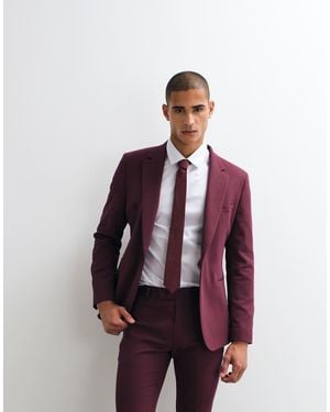 ASOS Chaqueta De Traje Ajustada En De -Rojo