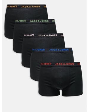 Jack & Jones 5 Pack Trunks - Black