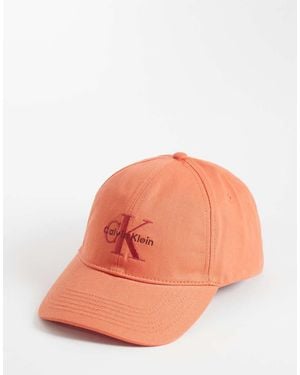 Calvin Klein Embroidery Baseball Cap - Orange
