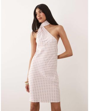 ASOS – minikleid aus satin - Pink