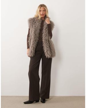 Wednesday's Girl Faux Fur Vest - Natural