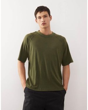 Umbro Washed High Neck Boxy Oversized T-shirt - Green