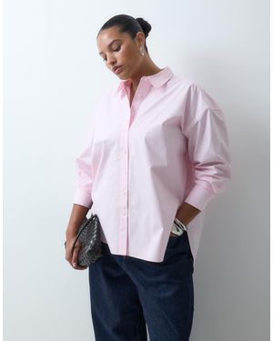 ASOS Asos design curve chemise oversize à ourlet plongeant - Violet