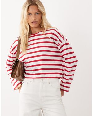 Mango Teen Long Sleeve T-shirt - Red
