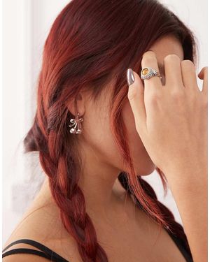 En Route Heart Of The Desert Yellow Stone Ring - Brown
