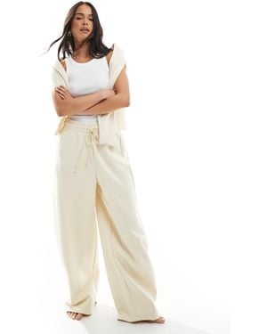 Bershka Balloon Fit Trackies - White