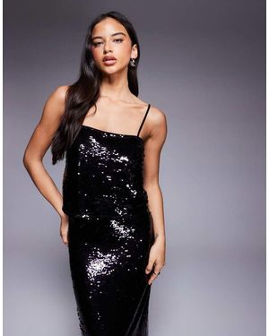 Forever New Sequin Cami Top - Black