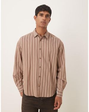 ASOS 90s Oversized Shirt - Natural