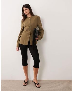 ASOS Tailored Basic Drummer Style Jacket - Natural