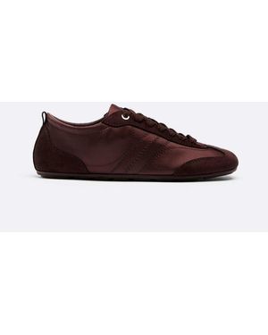 Stradivarius Satin-effect Trainers With Thin Soles - Brown