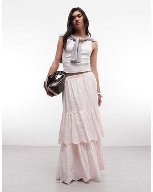 Daisy Street Gonna Lunga Boho A Balze - Rosa