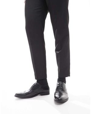 ASOS Brogueschoenen Van Imitatieleer - Zwart