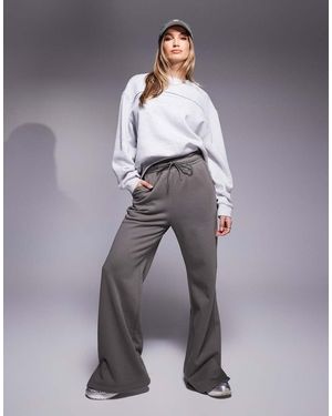 South Beach Wide Leg Joggers - Grey