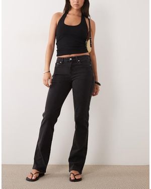 Cotton On Mid Rise Stovepipe Jean - Black