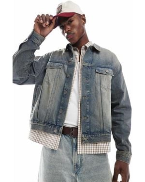 Cotton On Cotton On Oversized Trucker Jacket - Blue
