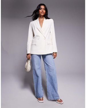 ASOS Double Breasted Blazer - Blue