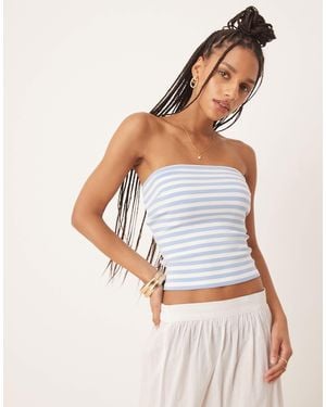 Gina Tricot Bandeau Tube Top - White