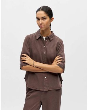 Object Camicia Di Jeans Foca - Marrone