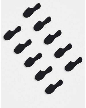 Jack & Jones 10 Pack Invisible Liner Socks - White