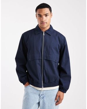 Farah – tyler – jacke aus baumwolle - Blau