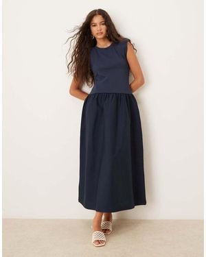 Mango Sleeveless Knitted Dress - Blue