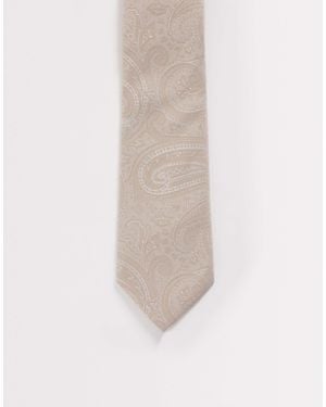 ASOS Paisley Tie - White