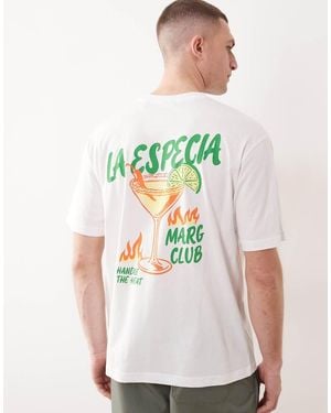 Only & Sons Oversized Fit T-shirt With Margarita Back Print - Multicolour
