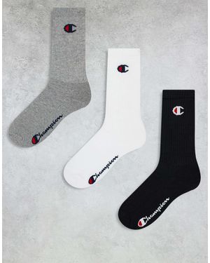 Champion – 3er-pack crew-socken - Weiß